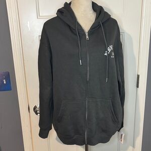Newport Yacht Club Charcoal Full Zip Hoodie